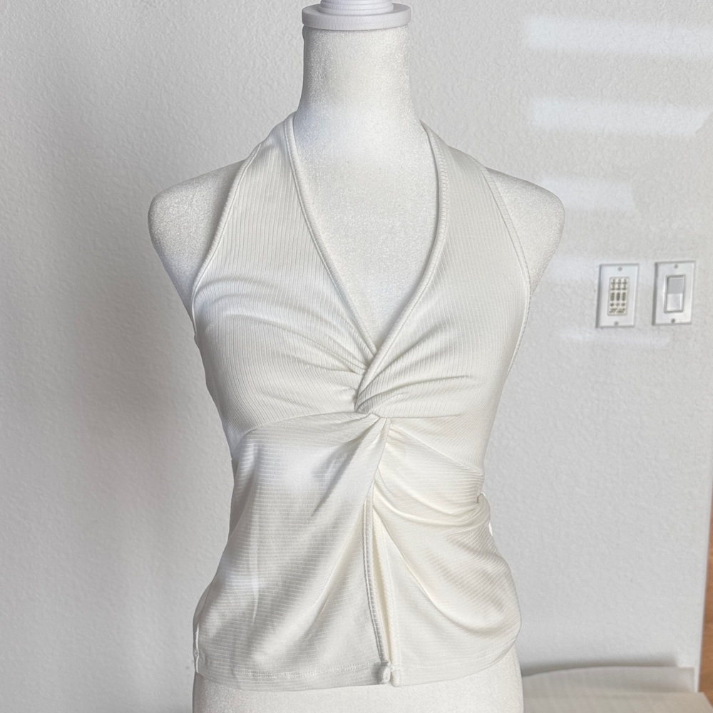 L*Space White Twist Front Camisole